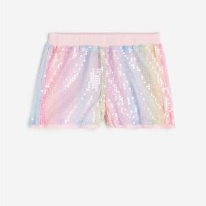 H&M girl’s Sequined Pull-on Shorts
